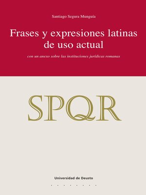 cover image of Frases y expresiones latinas de uso actual